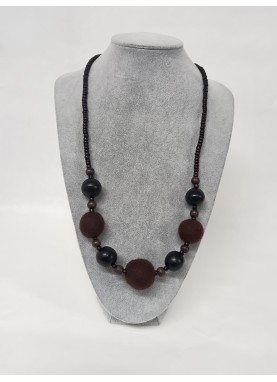 Colier margele lana impaslita,unicat, handmade, Maro