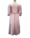 Rochie cu volane si trandafirasi dantela brodata Rochie cu volane si trandafirasi dantela brodata