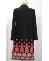Pardesiu dama stofa negru, cu broderie, unicat Pardesiu dama stofa negru, cu broderie, unicat